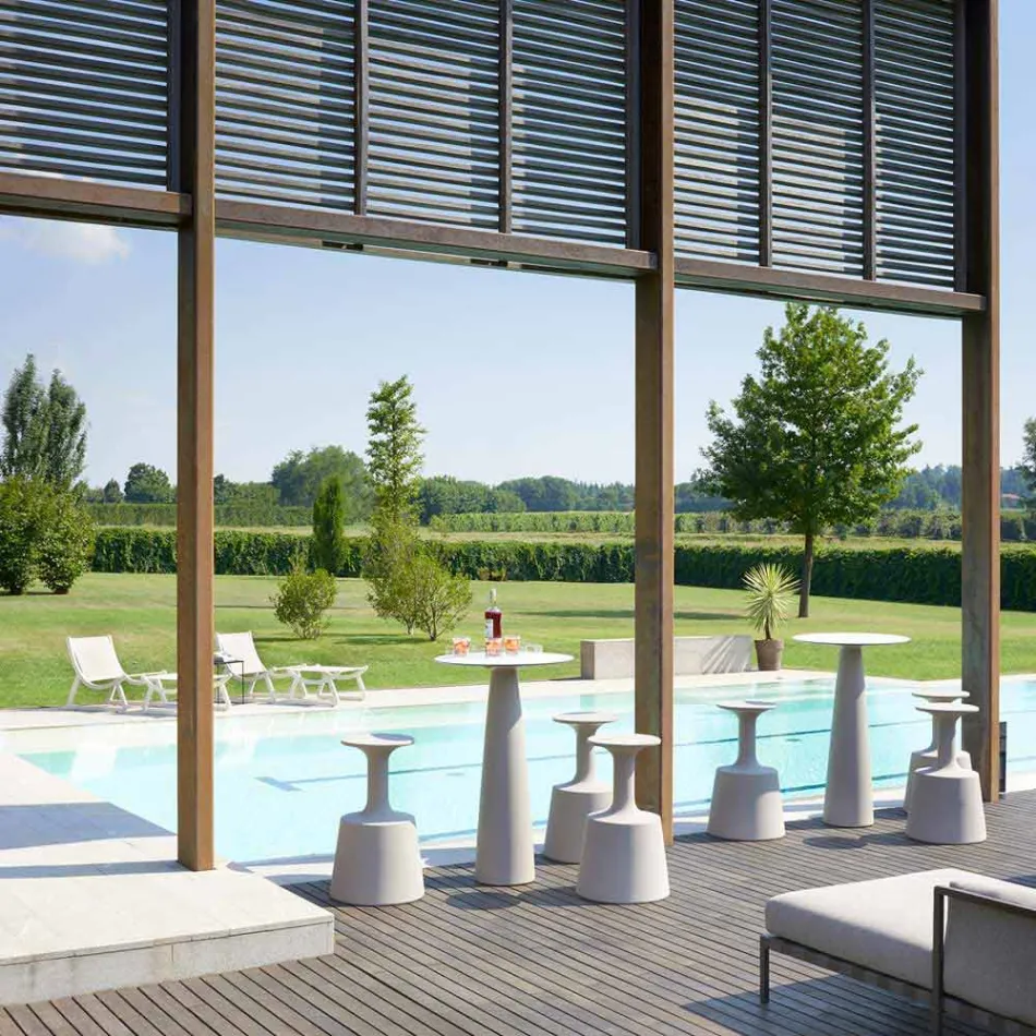 Wysokoprofilowy stołek barowy Modern Slide Drink made in Italy Viadurini