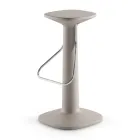 Wysokiej jakości stołek z polietylenu i stali nierdzewnej Made in Italy - Pito Viadurini