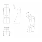 Nowoczesny stołek barowy Wing Vondom z polietylenu Viadurini