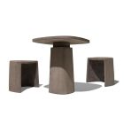 Niski stołek do ręcznie robionej terakoty na zewnątrz Made in Italy - Julio Viadurini