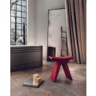 Niski stołek z polipropylenu na zewnątrz Made in Italy - Prue Viadurini