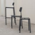 Nowoczesny niski stołek zewnętrzny z aluminium do układania w stosy Made in Italy - Dobla