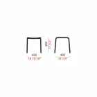 Niski stołek z aluminium malowanego na zewnątrz Wykonany we Włoszech - Sondra Viadurini