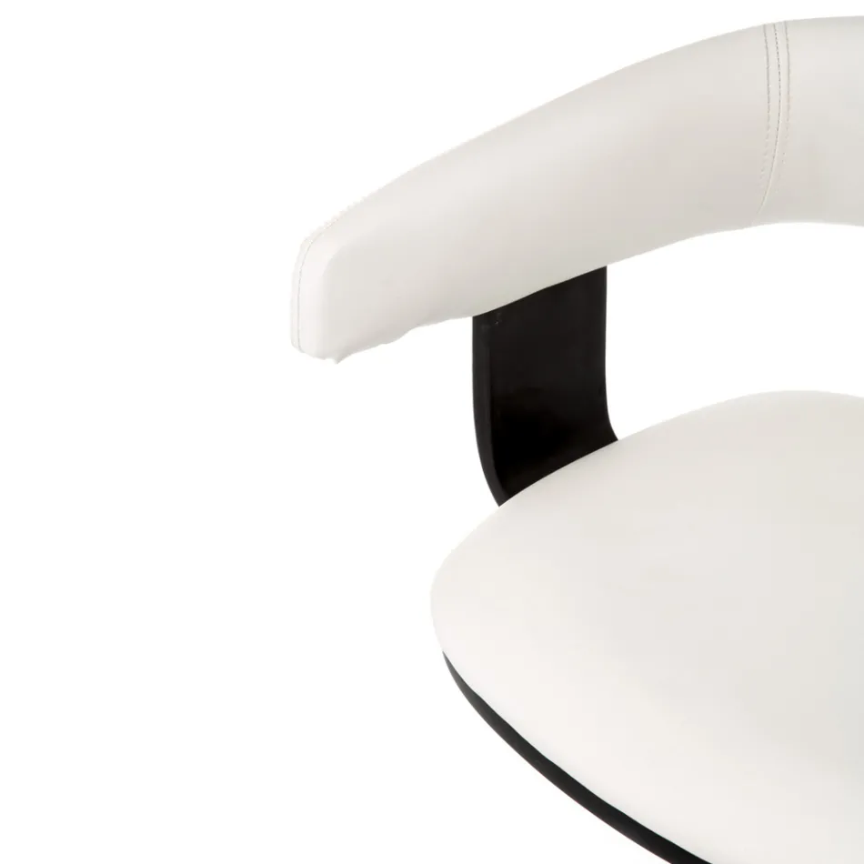 Stołek z podnośnikiem gazowym o regulowanej wysokości - Americium Viadurini