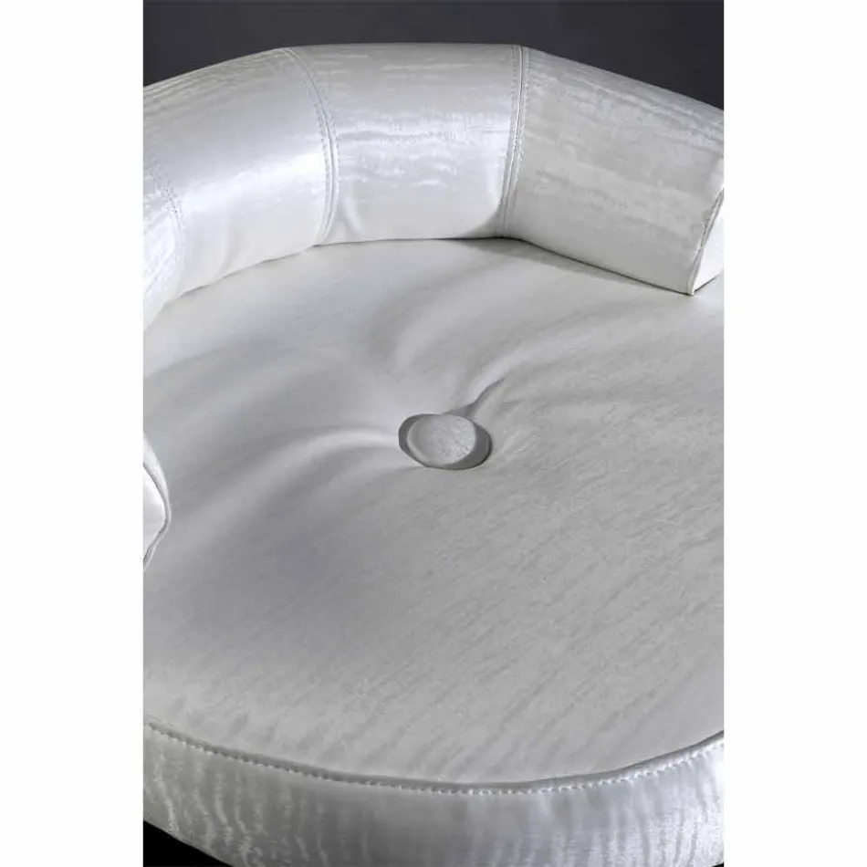 Taboret o konstrukcji stalowej i siedzisku z tkaniny Made in Italy - Warszawa Viadurini