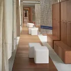 Miękki stolik z poliuretanu w kształcie kostki Slide Cube wykonany w technologii Italic Viadurini