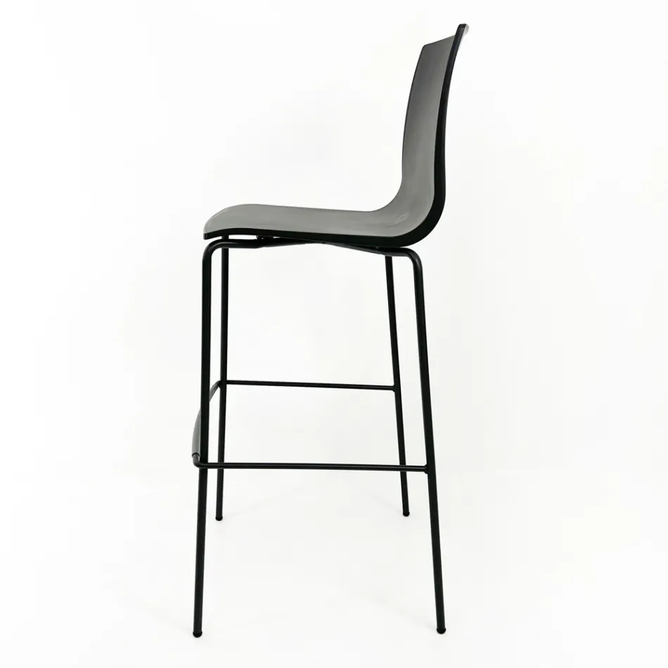 Taboret kuchenny ze stali i technopolimeru Made in Italy 2 sztuki - Garland Viadurini