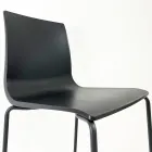 Taboret kuchenny ze stali i technopolimeru Made in Italy 2 sztuki - Garland Viadurini