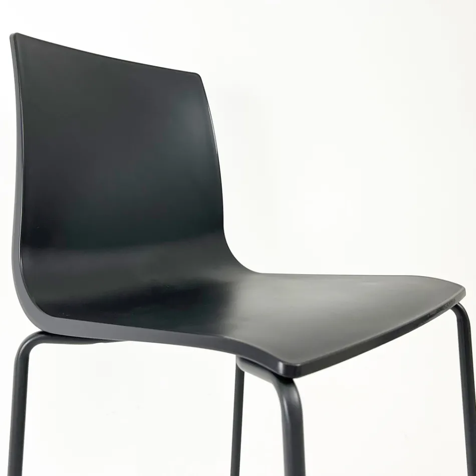 Taboret kuchenny ze stali i technopolimeru Made in Italy 2 sztuki - Garland Viadurini