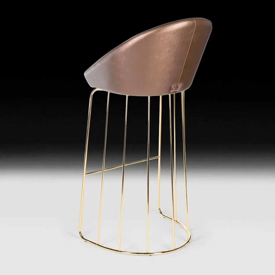 Nowoczesny stołek barowy 100% Made in Italy Dedo Viadurini