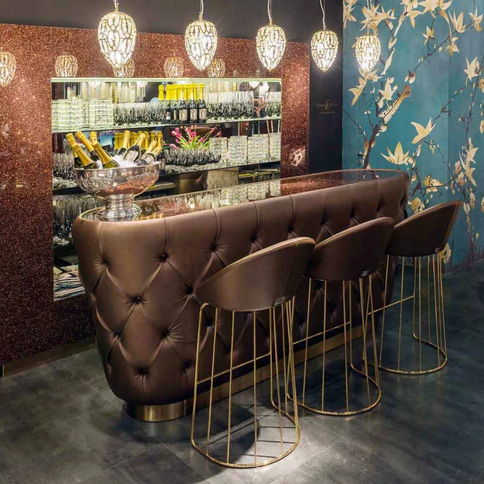 Nowoczesny stołek barowy 100% Made in Italy Dedo Viadurini