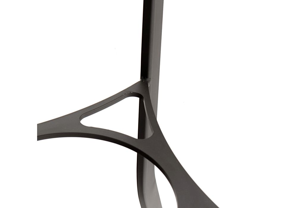 Regulowany metalowy stołek kuchenny z matowego brązu - Dorello Viadurini