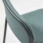 Taboret kuchenny z tkaniny i metalu Made in Italy 2 sztuki - Sangria Viadurini