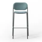 Taboret kuchenny z tkaniny i metalu Made in Italy 2 sztuki - Sangria Viadurini