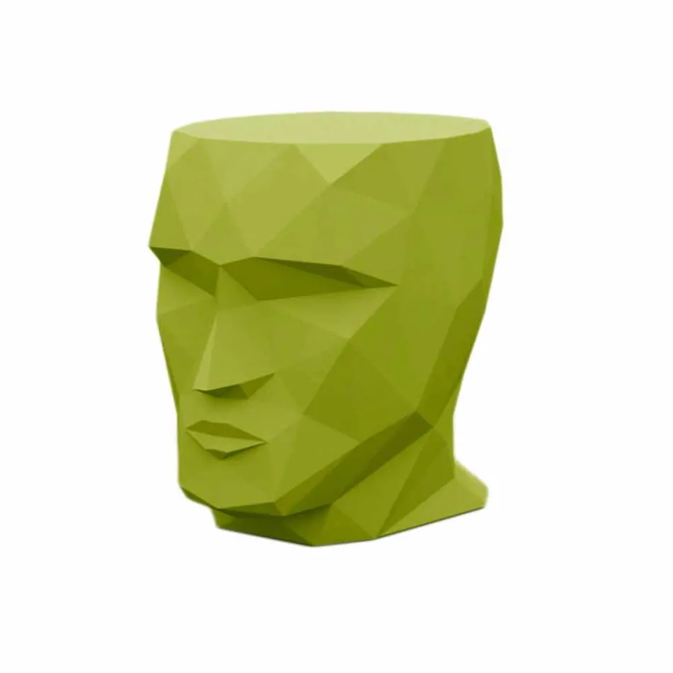 Taboret zewnętrzny w kształcie twarzy w nowoczesnym designie firmy Adan firmy Vondom Viadurini