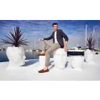 Taboret zewnętrzny w kształcie twarzy w nowoczesnym designie firmy Adan firmy Vondom Viadurini