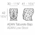 Taboret zewnętrzny w kształcie twarzy w nowoczesnym designie firmy Adan firmy Vondom Viadurini