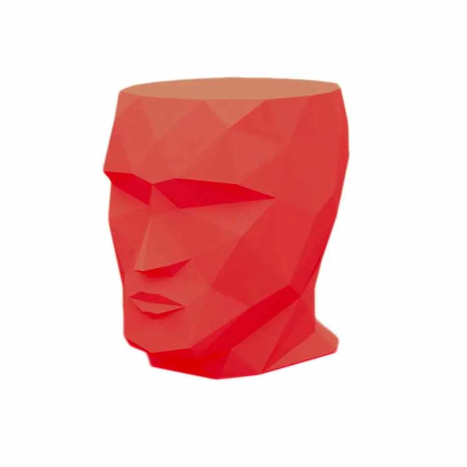 Taboret zewnętrzny w kształcie twarzy w nowoczesnym designie firmy Adan firmy Vondom Viadurini