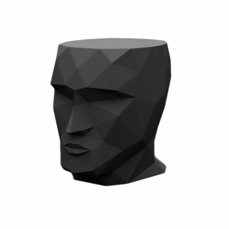 Taboret zewnętrzny w kształcie twarzy w nowoczesnym designie firmy Adan firmy Vondom Viadurini