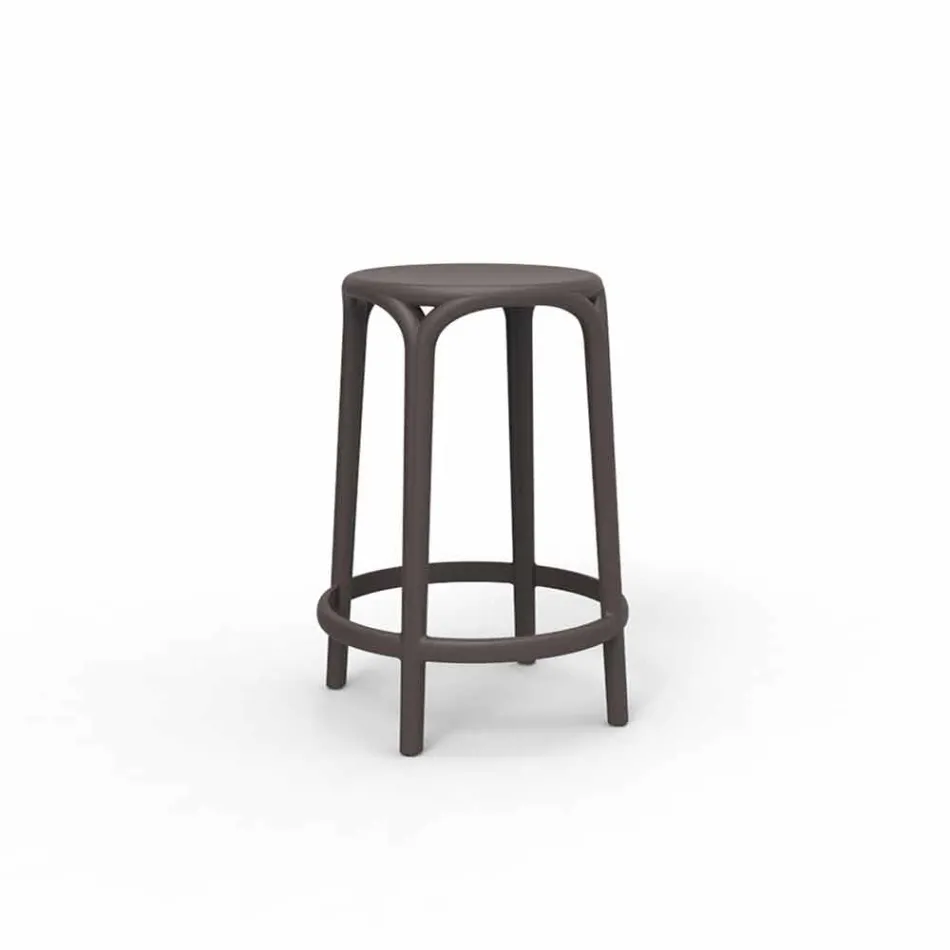 Stołek ogrodowy Brooklyn Vondom H 66 cm, z polipropylenu Viadurini