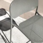 Stołek metalowy do układania w stosy na zewnątrz Made in Italy 2 sztuki - Synergy Viadurini