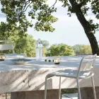 Sztaplowany stołek ogrodowy z ocynkowanego metalu Made in Italy - Amina Viadurini