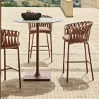 Aluminiowy stołek ogrodowy Made in Italy - Emmacross by Varaschin Viadurini