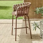 Stołek ogrodowy z aluminium Made in Italy - Emmacross by Varaschin Viadurini