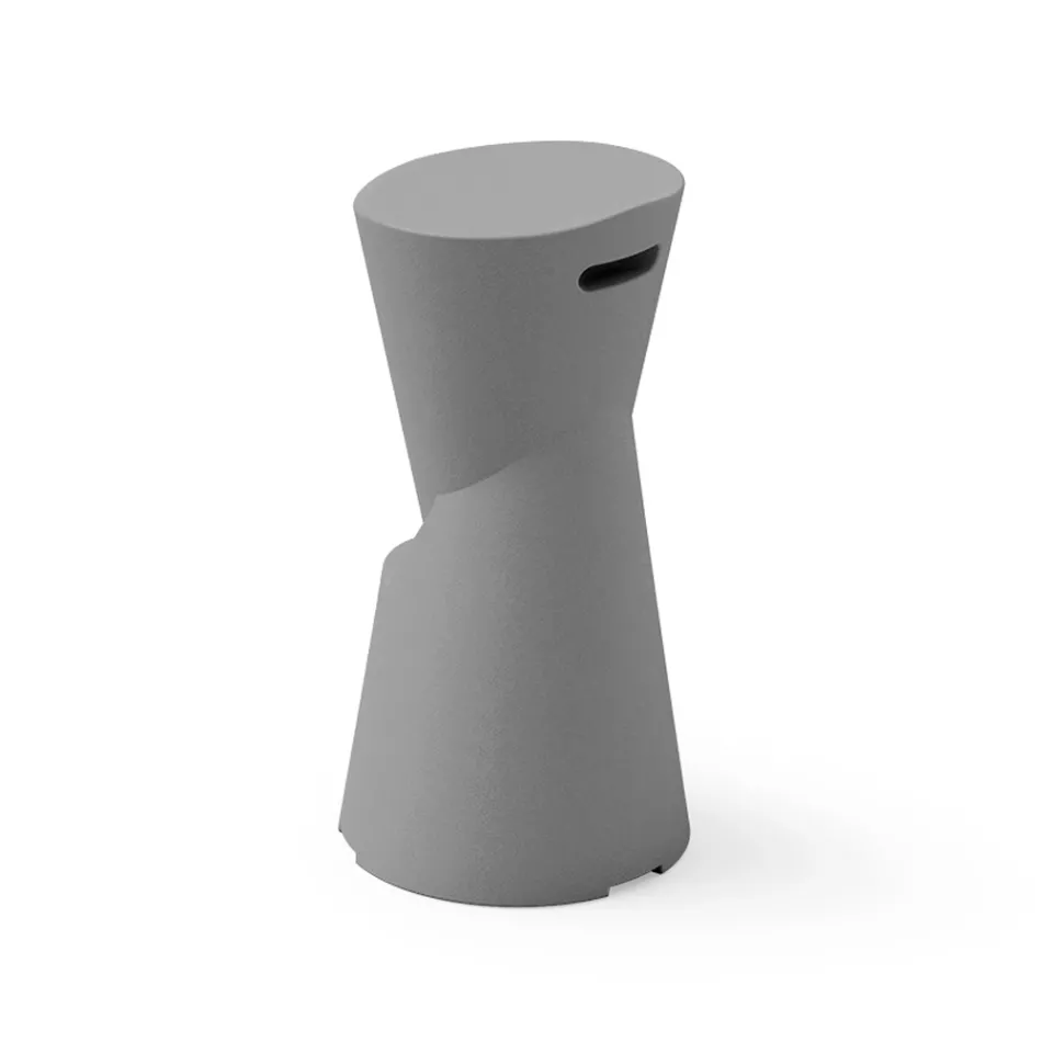 Stołek ogrodowy z polietylenu w 7 kolorach Made in Italy - kremowy  Viadurini