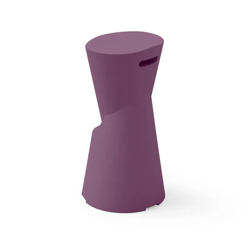 Stołek ogrodowy z polietylenu w 7 kolorach Made in Italy - kremowy  Viadurini