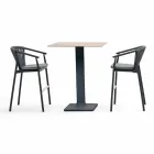 Stołek ogrodowy do ustawiania w stos aluminium i tkanina techniczna - Smart by Varaschin Viadurini