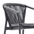 Stołek ogrodowy do ustawiania w stos aluminium i tkanina techniczna - Smart by Varaschin Viadurini