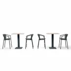 Stołek ogrodowy do ustawiania w stos aluminium i tkanina techniczna - Smart by Varaschin Viadurini