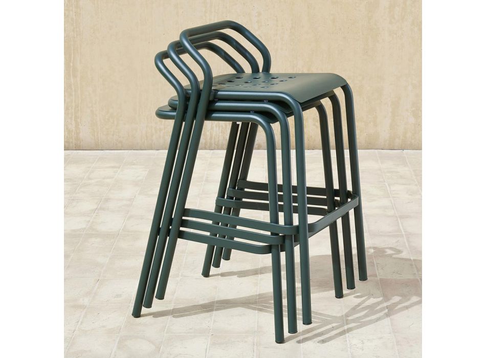 Aluminiowy stołek ogrodowy Made in Italy - Noss by Varaschin