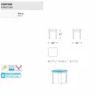 Taboret ogrodowy Varaschin System z tapicerowanej tkaniny i aluminium Viadurini