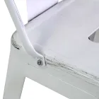 Żelazny stołek do wnętrz i na zewnątrz o wysokości 94 cm - Artykuły papiernicze Viadurini