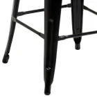 Stołek do wnętrz i na zewnątrz z żelaza i drewna - Artykuły papiernicze Viadurini