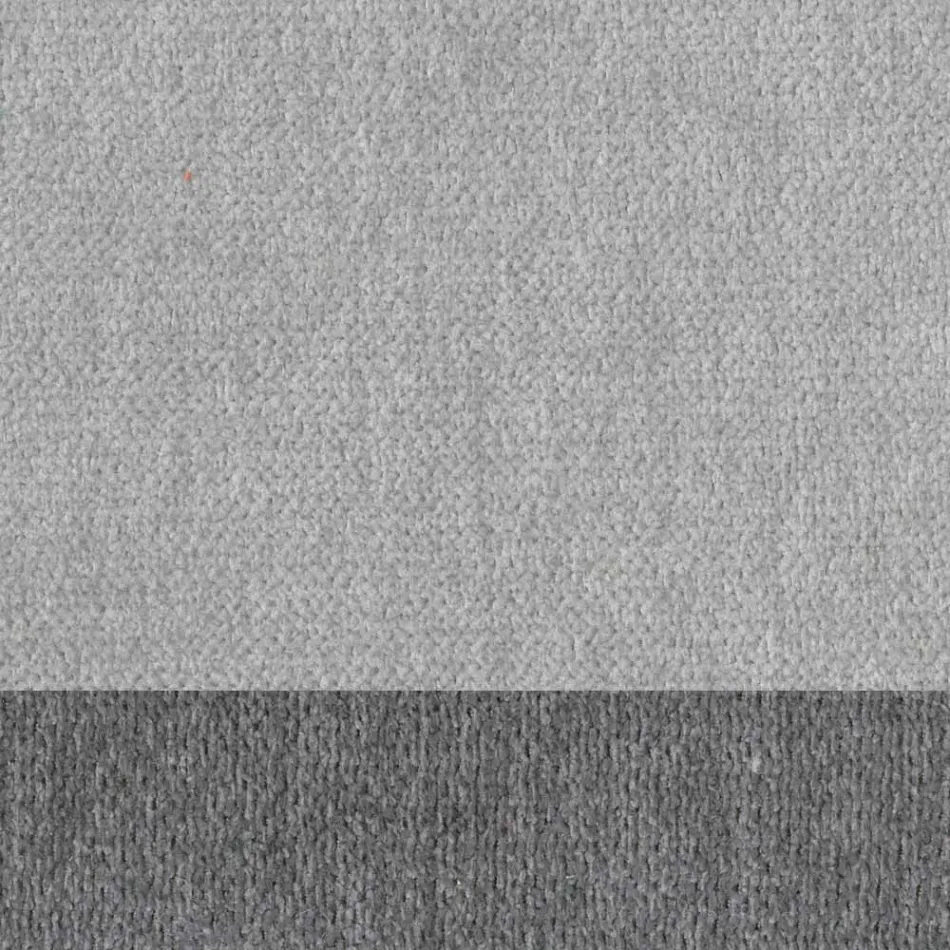 Designerski stołek do salonu z tkaniny z obramowaniem i metalem w kolorze antracytowym – Scarat Viadurini