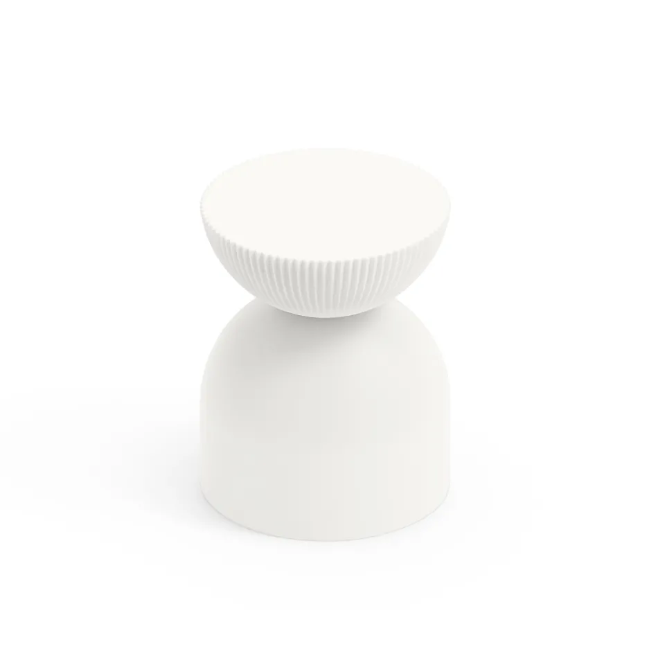 Stołek do Salonu Wykonany z Polietylenu w Różnych Kolorach - Loopy Viadurini