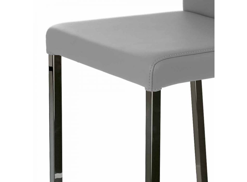 Nowoczesny design stołek z plecakiem Alwyn H o wysokości 86 cm, wyprodukowany we Włoszech Viadurini
