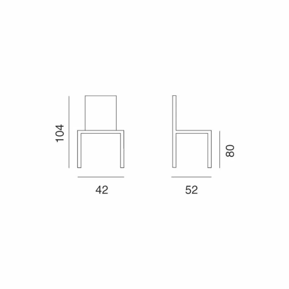 Designerski stołek z ekoskóry do kuchni lub jadalni, wysokość 80 cm - Celine Viadurini
