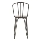 Nowoczesny stołek w stylu industrialnym z żelaza i drewna, 2 sztuki - Erika Viadurini