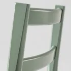 Luksusowy stołek z litego drewna bukowego z siedziskiem z tkaniny Made in Italy - Nora Viadurini