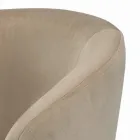 Naprawiono stołek z aksamitnym siedziskiem i stalową podstawą Made in Italy - Alassio Viadurini