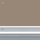 Stały stołek z ekoskóry, nowoczesny design, wysokość 65 cm - Alina Viadurini