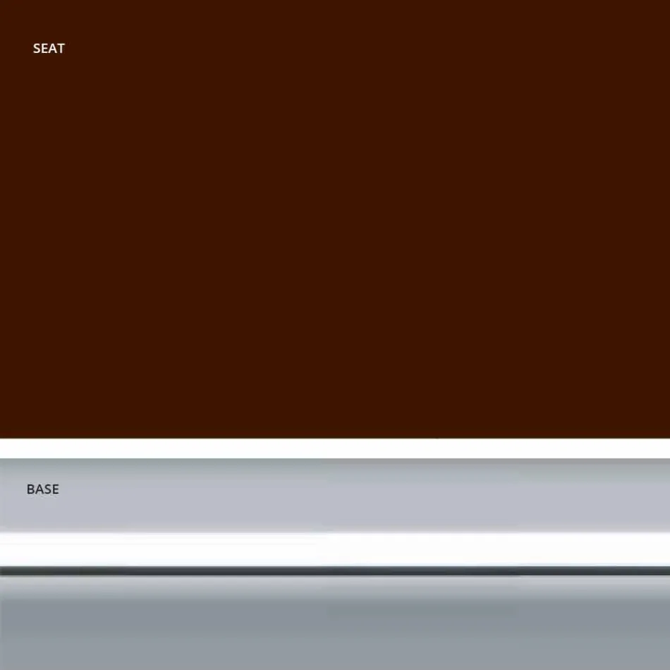 Stały stołek z ekoskóry, nowoczesny design, wysokość 65 cm - Alina Viadurini