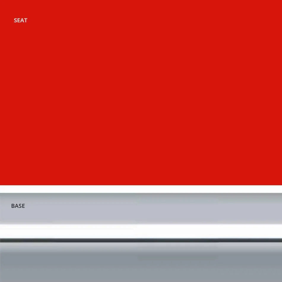 Stały stołek z ekoskóry, nowoczesny design, wysokość 65 cm - Alina Viadurini