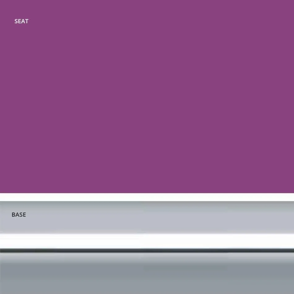 Stały stołek z ekoskóry, nowoczesny design, wysokość 65 cm - Alina Viadurini