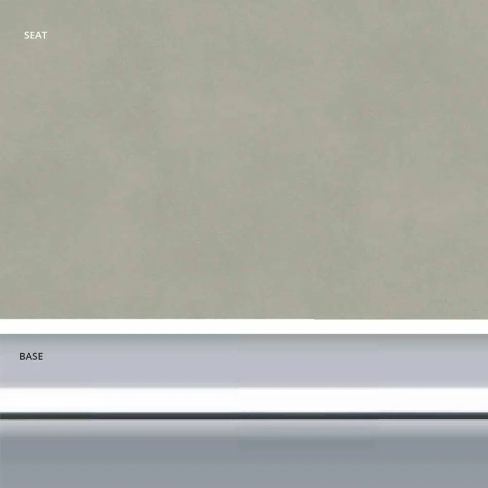 Stały stołek z ekoskóry, nowoczesny design, wysokość 65 cm - Alina Viadurini