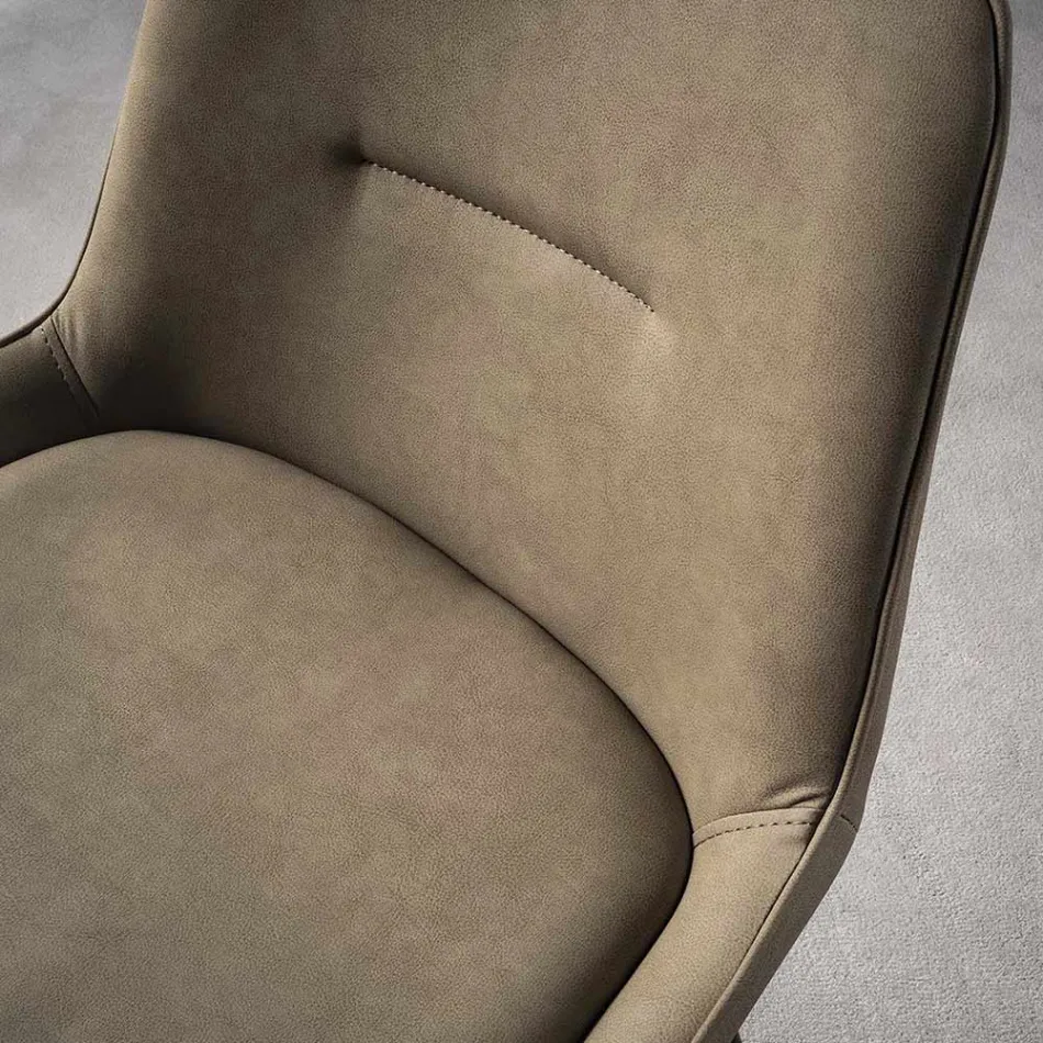 Stały stołek H 65 cm, konstrukcja z 4 metalowymi nogami - ines Viadurini